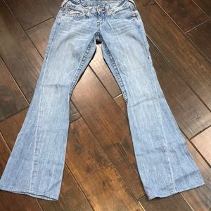 True religion light wash bootcut jeans size 24